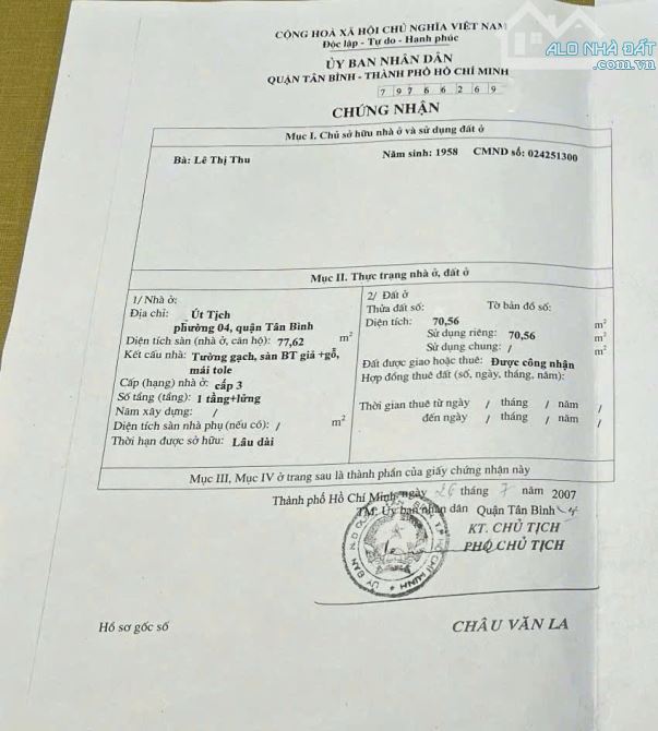 BÁN NHÀ MẶT TIỀN ÚT TÍCH 7,5X20 NGAY NGÃ 4 HOÀNG VIỆT- KHU VIP ĐỆ NHẤT KHÁCH SẠN CHỈ 53 TỶ - 6