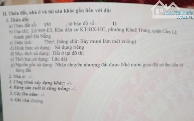 ⭐⭐⭐BÁN LÔ ĐẤT KỀ GÓC HỒ NGUYÊN TRỪNG 75M2 GIÁ 5,3 TỶ