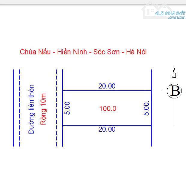 TRỤC BÌA LÀNG LIÊN XÃ HIỀN NINH -SÓC SƠN. 100M FULL ĐẤT Ở. GIÁ CHỈ 3x TRIỆU.