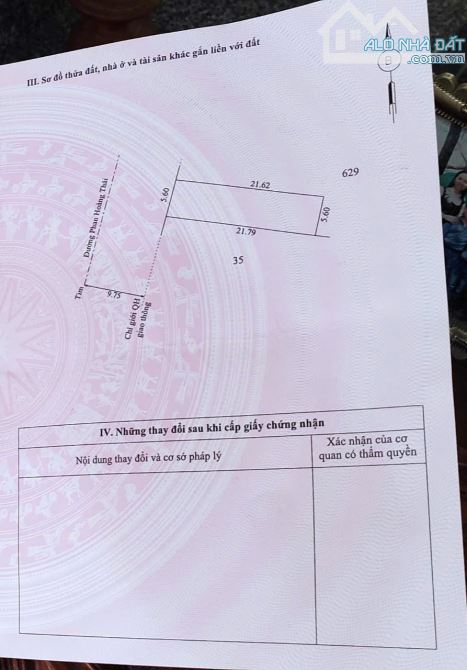 BÁN 121m2 MẶT TIỀN HOÀNG PHAN THÁI, THỦY LƯƠNG - ĐƯỜNG 19.5M – Chỉ 1 tỷ 350 triệu - 1