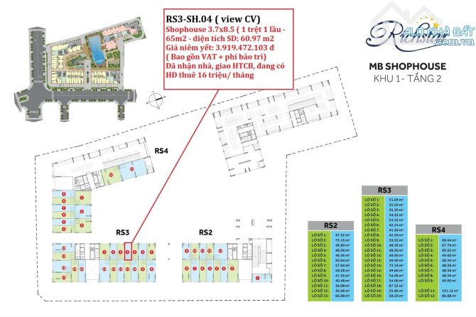 Bán căn shophouse chung cư Richstar Tân Phú 4.59 tỷ - 3