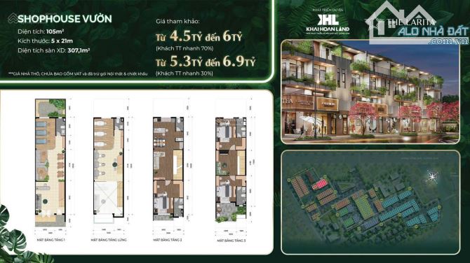 Mở Bán shophouse, nhà ở liên kế đẹp xuất sắc tại The Larita Long An 3,5 tỷ/120m - 11