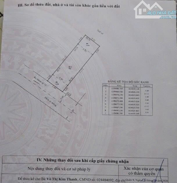 Bán đất thổ cư đường Làng Tăng Phú TNPA 100m2 / 6,5 tỷ - 1