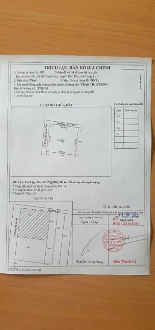 BÁN LÔ ĐẤT XÂY NHÀ ĐẸP 376M2- HẠ GIÁ CHỈ CÒN 3 TỶ 700- GẦN CHỢ MỸ HẠNH NAM - ĐỨC HÒA - 2