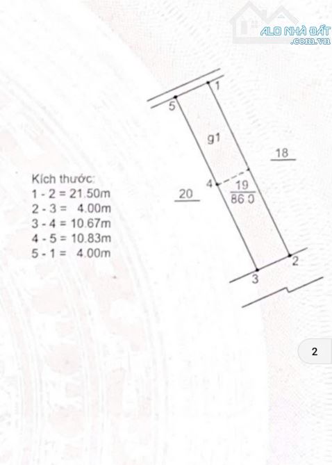 Nguyễn Văn Cừ Long Biên đất phân lô 86 m2 oto đỗ cửa 2 thoáng . Giá 12,9 tỷ - 2