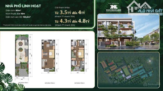 Mở Bán shophouse, nhà ở liên kế đẹp xuất sắc tại The Larita Long An 3,5 tỷ/120m - 4