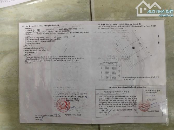 Đất khu phân lô TL 19, Q.12. DT:4x17m=2,65tỷ. Nhận đặt cọc. Sau 2tháng có sổ hồng. - 1