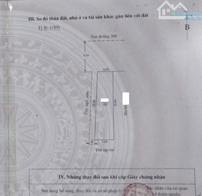 Chuyển nhượng lô đất 2 mặt tiền tọa lạc mặt đường 208 ngay ủy ban xã An Đồng - 2