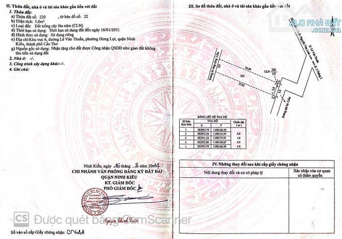 Bán Nền Đường Lê Văn Thuấn ( Hẻm 132 Củ ), P.Hưng Lợi, Q.Ninh Kiều, Tp Cần Thơ. - 3