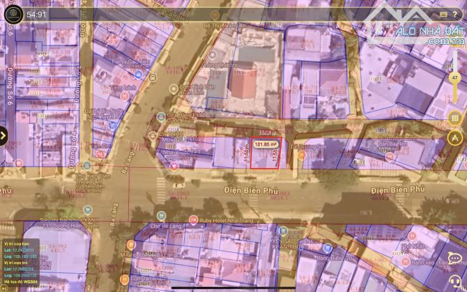Bán đất 3 mặt tiền đường Điện Biên Phủ, cách biển 100m, Vĩnh Hoà, Nha Trang 150m2 giá 18ty - 4