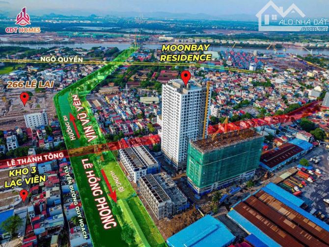 Bán căn 2ngủ 75m2 ngắm trọn tầm view sông Cấm, Vin Vũ Yên tại 384 Lê Thánh Tông