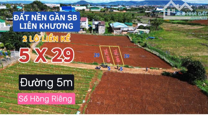 🔰🔰Một bất động sản gần sân bay liên khương -  DT 2 lô liền kề, 146m2 - Đường 5m - 1