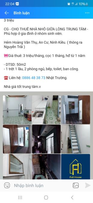 Nhà nhỏ giá cực rẻ ngay trung tâm Ninh Kiều - 2