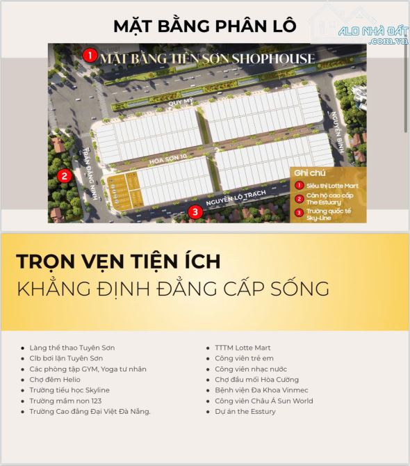 Cần bán shophouse mặt tiền đường Trần Đăng Ninh 15m, Hải Châu, giá 16,5 tỷ cho thuê 60tr - 4