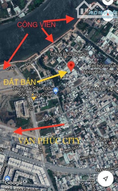 Bán Đất QL13 Ngay Vạn Phúc City - Khu Garden Homes- VPCP DT 134m2 Sổ Hồng đường nhựa 8m - 2