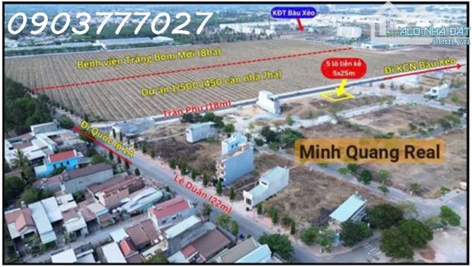 Siêu phẩm đất nền dự án Diamond city, xã đồi 61, Trảng Bom, DT 125m2, giá 3,5 tỷ