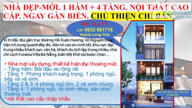 BÁN NHÀ ĐƯỜNG KHUÊ MỸ ĐÔNG 7, 12,4 TỶ VND, 102M2 - UY TÍN - CHẤT LƯỢNG