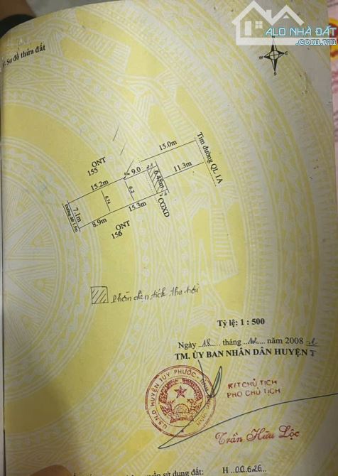 Bán nhà 2 tầng + hầm, MT QL1A (gần cầu Bà Di), Phước Lộc, Tuy Phước - 1