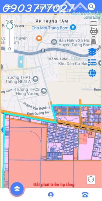 Siêu phẩm đất nền dự án Diamond city, xã đồi 61, Trảng Bom, DT 125m2, giá 3,5 tỷ - 3