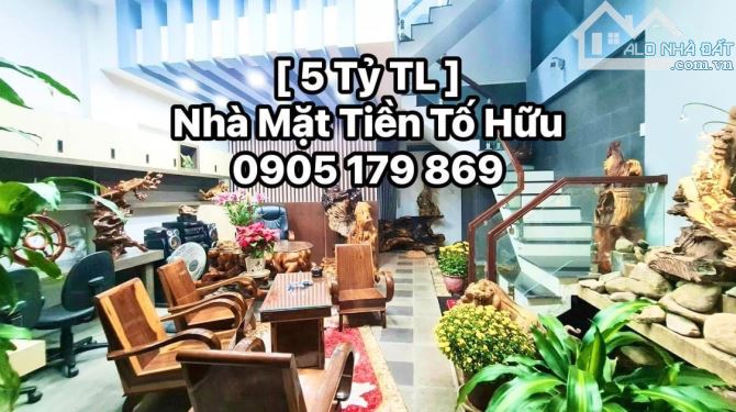 Bán Nhà Quy Nhơn 2 mặt tiền đường Tố Hữu và mặt sông Hà Thanh 4 tầng 48m2 ngang 6m