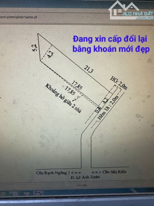 Bán Nền Hẻm 18 Lê Anh Xuân P. Thới Bình