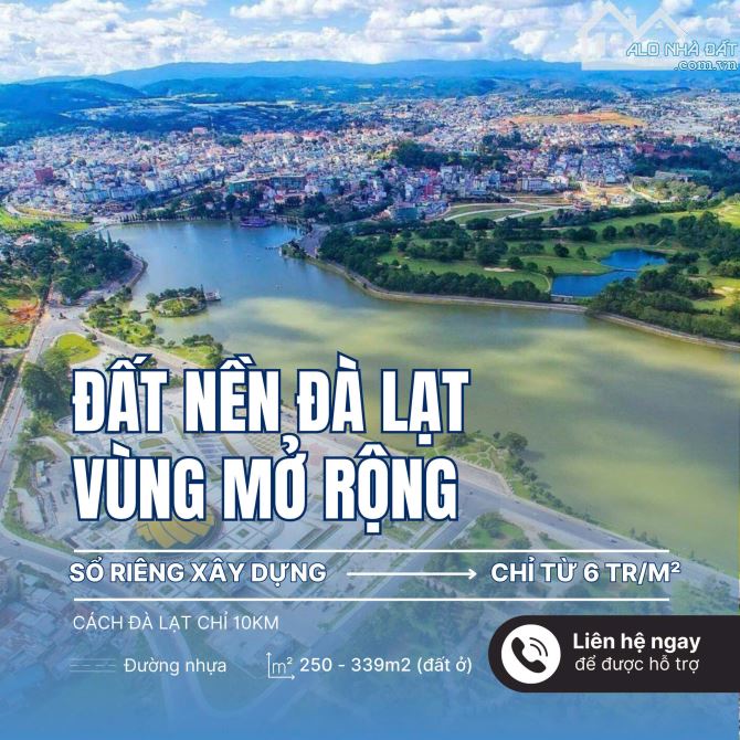 Chỉ 1Tỷ3 cho lô đất SỔ RIÊNG cách Đà Lạt chỉ 10km tại Huyện Lạc Dương tỉnh Lâm Đồng