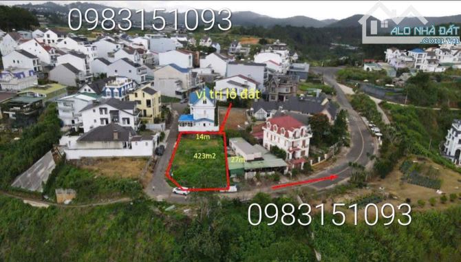 🌲Cần bán lô đất xây biệt thự nghỉ dưỡng🔥423m An Sơn- Phường 4 Đà Lạt - 1