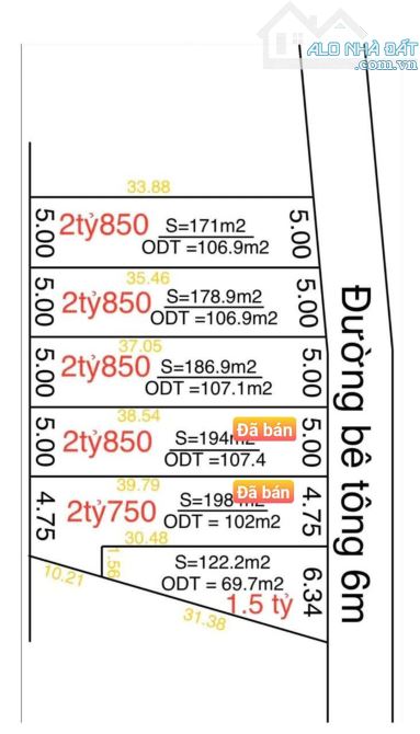 Bán đất 6.3x13m, hẻm thông (rộng 5m) Bình Hòa 11 p.Bình Hòa, thổ cư 60% - 2