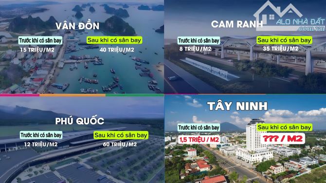 Đất nền Sân Bay - Trung tâm KDL lớn - Mặt tiền kinh doanh đường nhựa 20M - 2