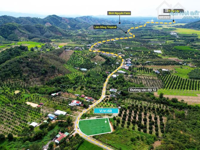 ✈️ Bán 400m2 đất thổ cư tại Đạ tẻh Lâm Đồng giá chỉ 379tr - 2