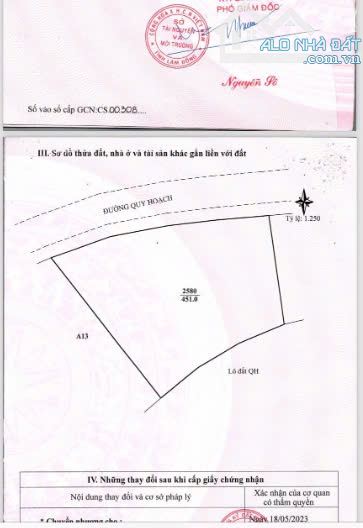 Cần bán lô đất KQH Cư xá phù đổng thiên Vương - p8 - Đà Lạt. - 2