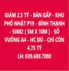 KHU PHỐ NHẬT P19 - BÌNH THẠNH - 50M2 ( 5M X 10M ) - SỔ VUÔNG A4 - HC ĐỦ - CHỈ CÒN 4.75 TỶ