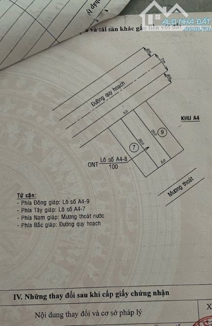 Bán lô mặt tiền nhựa, hàm thắng gần cầu bến lội giá chỉ 1ty490