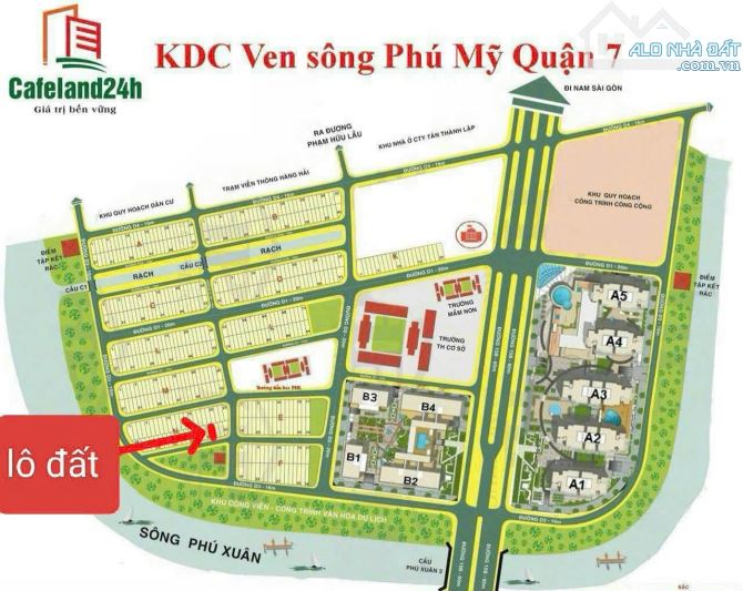 5m x 18m. Khu dân cư tái định cư Phú Mỹ, kế Phú Mỹ Hưng, Quận 7. Giá 8.1 tỷ - 2