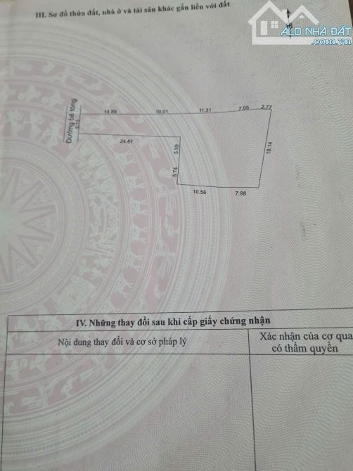 cần bán 504 m2 đất thổ cư an ngãi đông,hoà sơn. Kiệt 1055 âu cơ. Lô đất nằm ở vị trí đẹp - 3