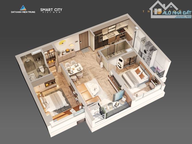 Chuyển nhượng căn hộ 2PN view biển Mỹ Khê dự án The Sang Residence Đà Nẵng - 8