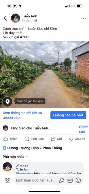 ĐẤT HẺM 117 AMA KHÊ: GIÁ 2.45 tỷ - 2