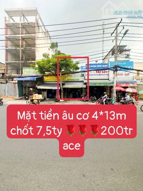 🏠 BÁN NHÀ MTKD ÂU CƠ, P. TÂN THÀNH, TÂN PHÚ - 72M2 - C4 - 7.5 TỶ TL🏡