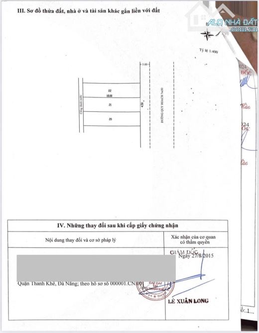 chính chủ cần Bán nhanh lô đất đường phần lăng 11 ,P hòa Khuê , Thanh Khê , Đà Nẳng