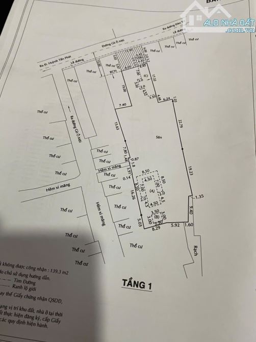 BÁN KHO XƯỞNG MẶT TIỀN GÒ Ô MÔI QUẬN 7 - DT: 1.135 M² (970M² THỔ CƯ) GP XÂY 8 TẦNG - 1