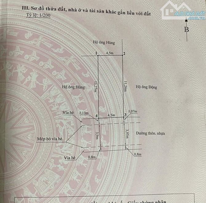 Bán 50,66m tại trục thôn Lương Quán, Nam Sơn, An Dương giá chỉ 1,5x tỷ  Đường trục thôn tr - 2