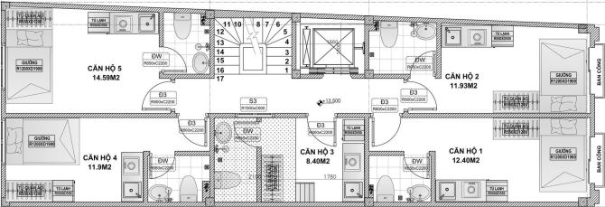 (Hàng kín) Tòa CHDV 25 phòng tại Lê Trọng Tấn, ngõ ô tô, 20M ra mặt phố, lợi nhuận ~9%/năm - 2