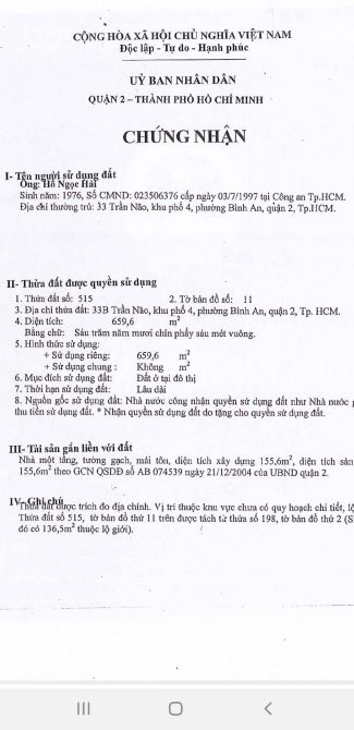 Bán nhà  mặt tiền Trần Não phường An Khánh Tp Thủ Đức giá 115 tỷ - 3