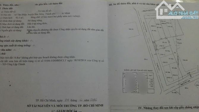 BÁN NHÀ ĐƯỜNG DƯƠNG CÔNG KHI-TÂN HIỆP (92M2)GIÁ 795 TRIỆU,SỔ HỒNG RIÊNG - 7