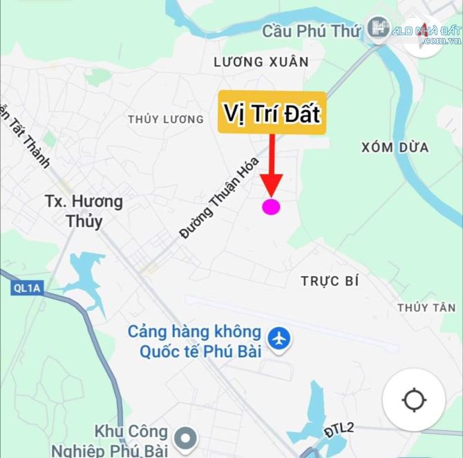 Bán đất trung tâm phường Thủy Lương với giá cực rẻ chỉ 635 triệu cho 118m² - 1