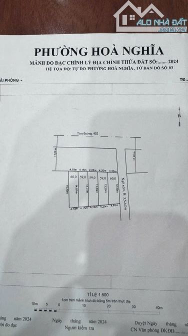 BÁN ĐẤT MẶT ĐƯỜNG 402, TƯ THỦY, DƯƠNG KINH / GIÁ CHỈ 1,4 TỶ - 2