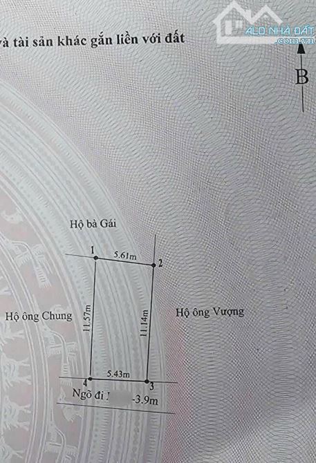 Lô đất tại :  HOA ĐỘNG, THỦY NGUYÊN, HẢI PHÒNG diện tích 62,6m giá chỉ 1,45 tỷ - 3