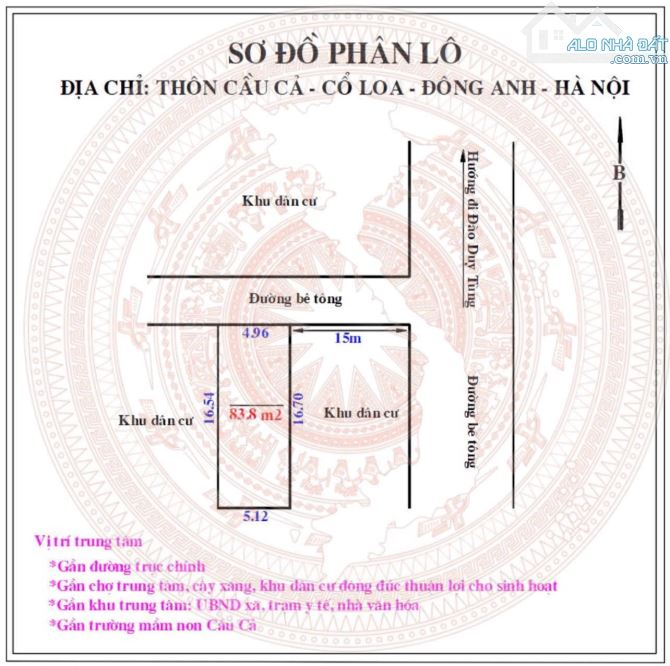 Đất đầu tư sinh hời tại Cầu Cả,Cổ Loa oto vào tận đất