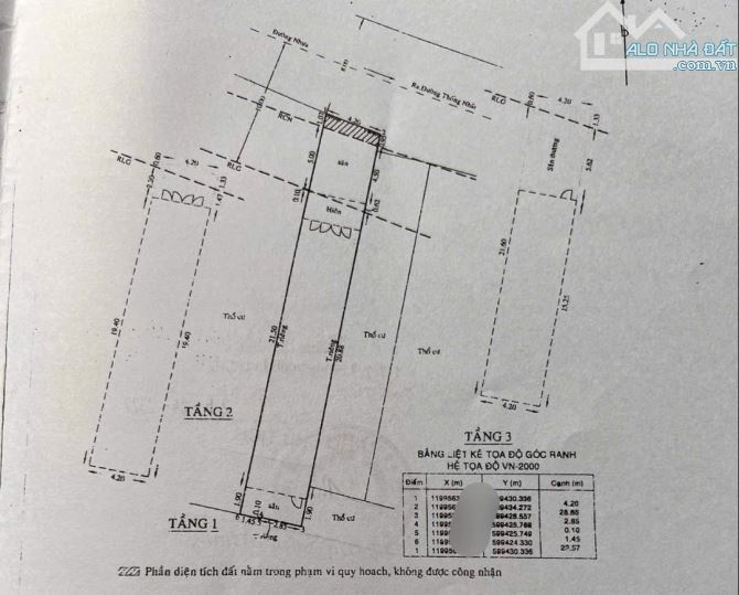 Bán nhà mặt tiền đường số 1 Thống Nhất, Gò Vấp, vị trí đắc địa, DT 4,2x30m, CN 119m, 3tấm,