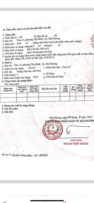 Bán nhà 3 tầng ngõ phố Tân Kim,  ngõ 2 xe ô tô tránh nhau, thành phố Hải Dương - 5